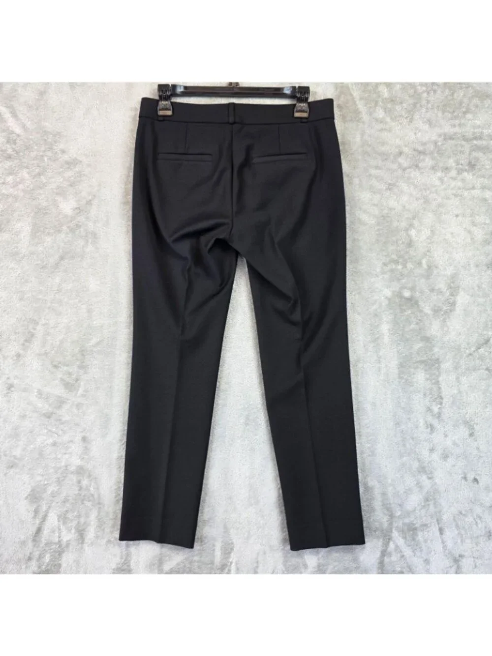 Banana Republic Ryan Dress Pants Womens 2 Petite Black Twill Stretch Work Office - Picture 2 of 13